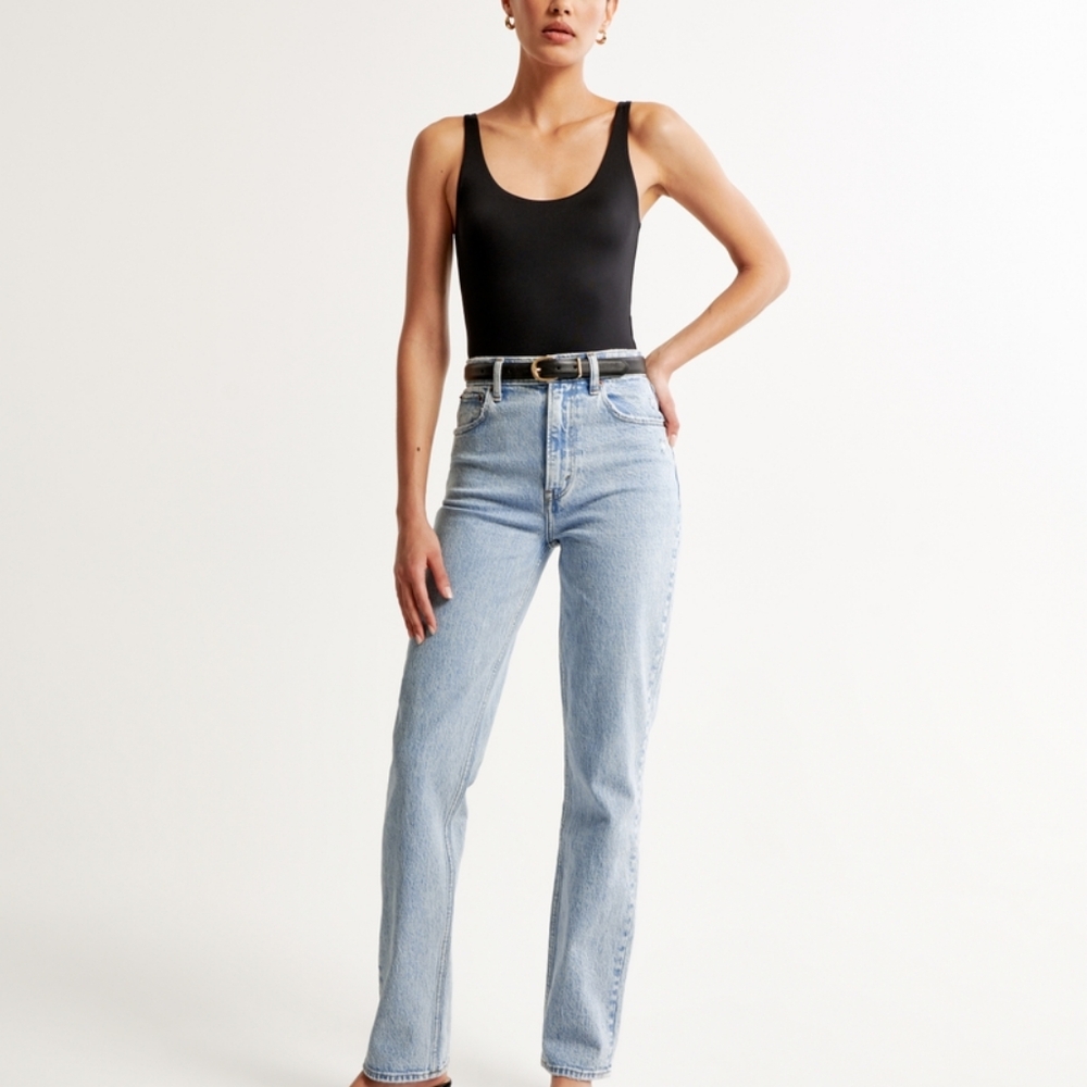 Abercrombie & Fitch Light Blue Straight Leg Jeans
